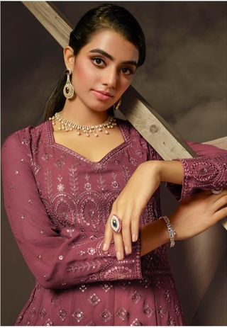 2-3 Days Delivery! Dresses For Women Party Wear Gown Georgette with Embroidery Maxi, Listing ID: 9880157880602