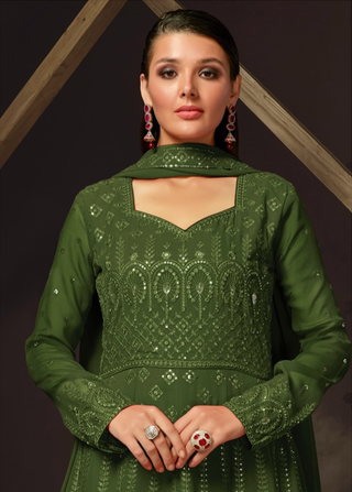 2-3 Days Delivery! Dresses For Women Party Wear Gown Georgette with Embroidery Maxi, Listing ID: 9880157880602