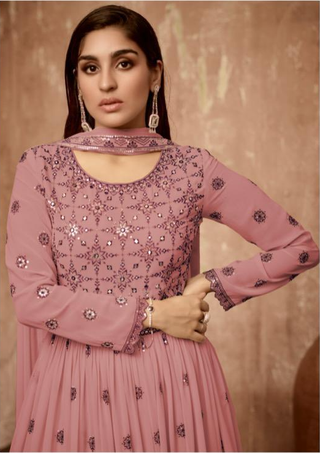 2-3 Days Delivery! Dresses For Women Party Wear Gown Georgette with Embroidery Maxi, Listing ID: 9880175313178