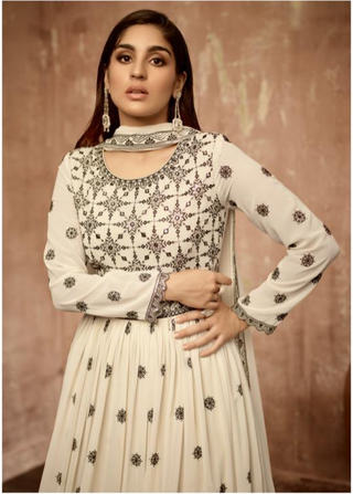 2-3 Days Delivery! Dresses For Women Party Wear Gown Georgette with Embroidery Maxi, Listing ID: 9880175313178