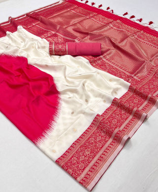 handloom-weaving-silk-sarees-color-cream-red-2