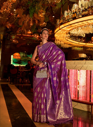 handloom-weaving-silk-sarees-color-purple-3