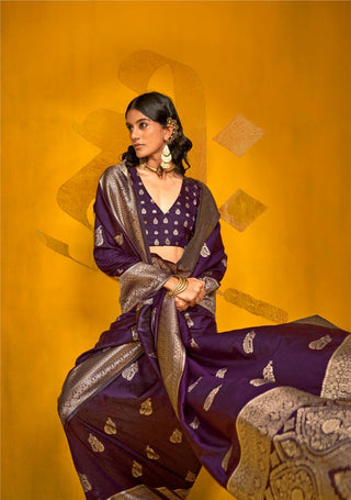 handloom-weaving-silk-sarees-with-brocade-blouse-color-wine-1