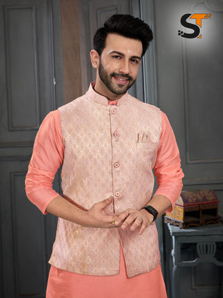 heavy-banglori-silk-kurta-pyjama-koti-set-with-zari-work-color-pink-2