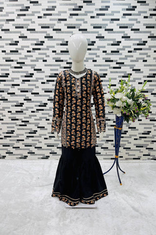 heavy-chinon-girls-top-sharara-dupatta-set-with-digital-print-embroidery-sequence-work-color-black-2