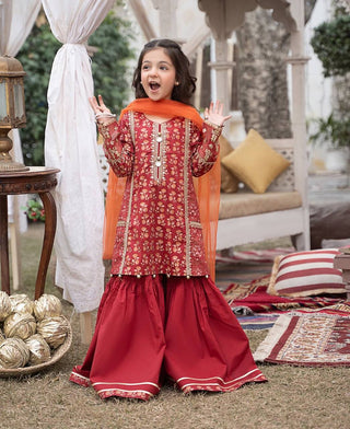 heavy-chinon-girls-top-sharara-dupatta-set-with-digital-print-embroidery-sequence-work-color-dark-red-1