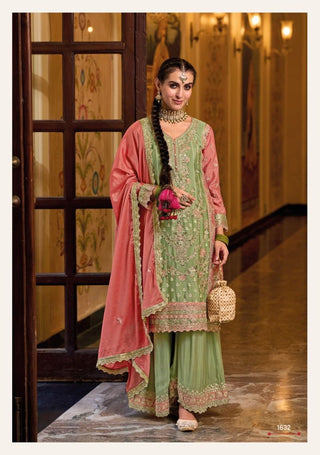 heavy-chinon-kameez-palazzo-dupatta-set-with-embroidery-work-color-green-3