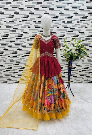 heavy-chinon-lehenga-kediya-style-choli-dupatta-set-with-print-embroidery-sequence-work-color-mustard-1