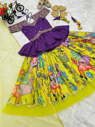 heavy-chinon-lehenga-kediya-style-choli-dupatta-set-with-print-embroidery-sequence-work-color-parrot-green-3