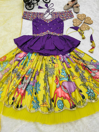 heavy-chinon-lehenga-kediya-style-choli-dupatta-set-with-print-embroidery-sequence-work-color-parrot-green-4