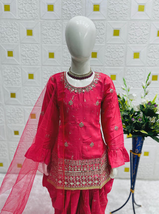 heavy-chinon-silk-girls-top-dhoti-salwar-dupatta-set-with-digital-print-embroidery-sequence-work-color-magenta-3