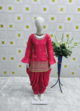 heavy-chinon-silk-girls-top-dhoti-salwar-dupatta-set-with-digital-print-embroidery-sequence-work-color-magenta-4