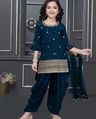 heavy-chinon-silk-girls-top-dhoti-salwar-dupatta-set-with-digital-print-embroidery-sequence-work-color-navy-blue-1