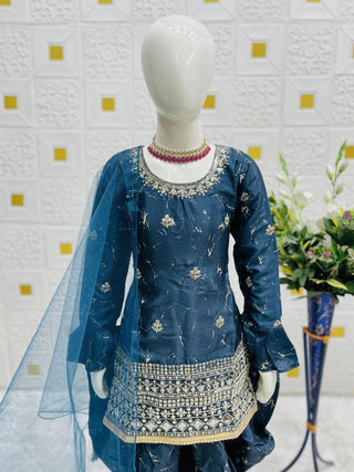 heavy-chinon-silk-girls-top-dhoti-salwar-dupatta-set-with-digital-print-embroidery-sequence-work-color-navy-blue-3