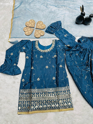 heavy-chinon-silk-girls-top-dhoti-salwar-dupatta-set-with-digital-print-embroidery-sequence-work-color-navy-blue-5