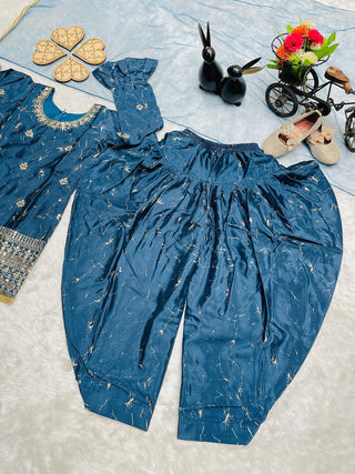 heavy-chinon-silk-girls-top-dhoti-salwar-dupatta-set-with-digital-print-embroidery-sequence-work-color-navy-blue-7