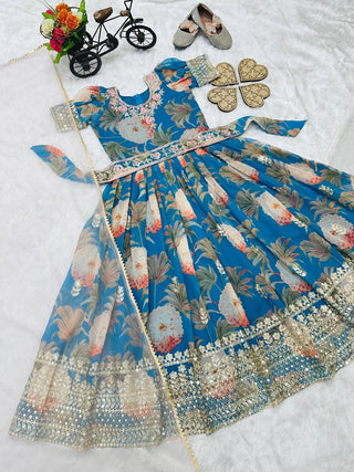 heavy-fox-georgette-girls-gown-dupatta-set-digital-print-embroidery-sequence-work-color-blueberry-blue-2