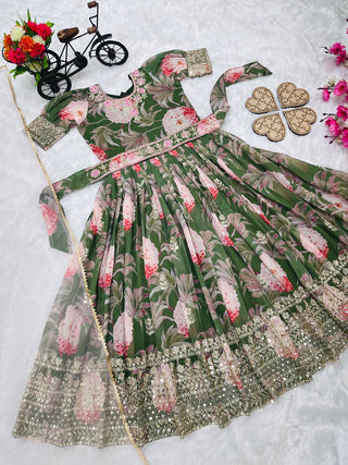 heavy-fox-georgette-girls-gown-dupatta-set-digital-print-embroidery-sequence-work-color-green-2