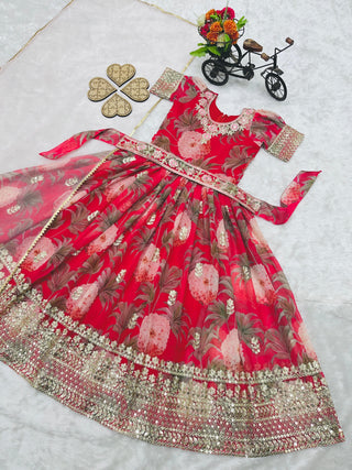 heavy-fox-georgette-girls-gown-dupatta-set-with-digital-print-embroidery-sequence-work-color-red-2