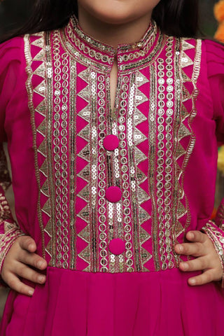 heavy-fox-georgette-girls-gown-dupatta-set-with-embroidery-sequence-work-color-scarlet-5
