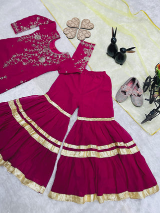 heavy-fox-georgette-top-sharara-dupatta-set-sequence-embroidery-work-magenta-10