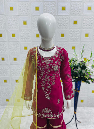 heavy-fox-georgette-top-sharara-dupatta-set-sequence-embroidery-work-magenta-5