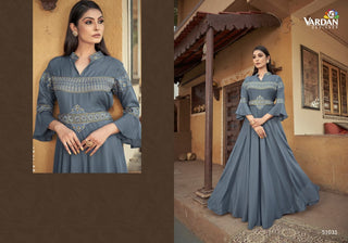 Varman Dresses For Women Party Wear Gown Maslin With Embroidery Work 1 Piece Set, Listing ID: PRE9496884871450
