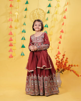 heavy-pure-vichitra-girls-lehenga-choli-dupatta-set-with-embroidery-coading-sequence-thread-work-color-maroon-2