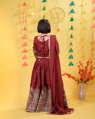 heavy-pure-vichitra-girls-lehenga-choli-dupatta-set-with-embroidery-coading-sequence-thread-work-color-maroon-4