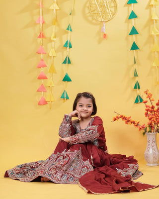 heavy-pure-vichitra-girls-lehenga-choli-dupatta-set-with-embroidery-coading-sequence-thread-work-color-maroon-5