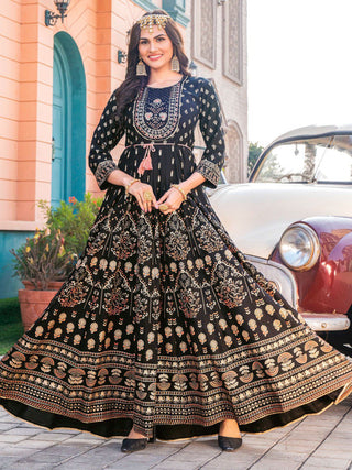 heavy-rayon-anarkali-style-long-gown-with-embroidery-print-work-color-black