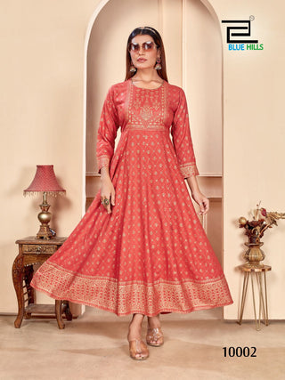 heavy-rayon-anarkali-style-long-gown-with-print-work-color-red