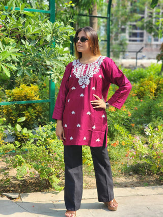 heavy-rayon-short-length-tops-with-embroidery-work-color-magenta-1
