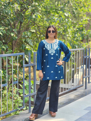 heavy-rayon-short-length-tops-with-embroidery-work-color-navy-blue-1