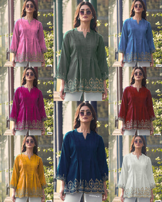 heavy-rayon-slub-short-length-kurti-with-embroidery-cut-work-2