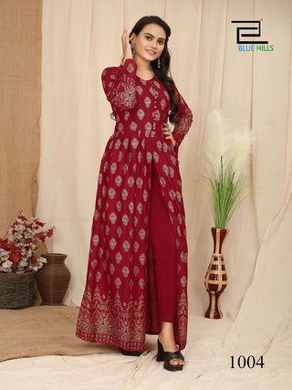 heavy-reyon-gown-with-round-bottom-with-print-work-wine-1