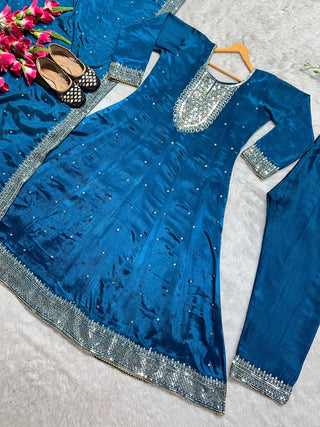 heavy-shinon-silk-kali-cut-sequence-zari-embroidery-lace-work-color-sea-blue-3
