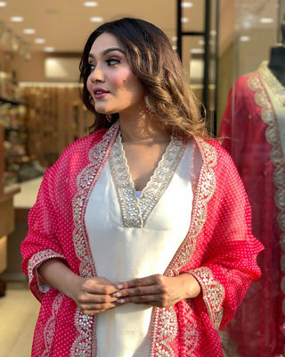 indian-women-gown-chanderi-cotton-silk-white