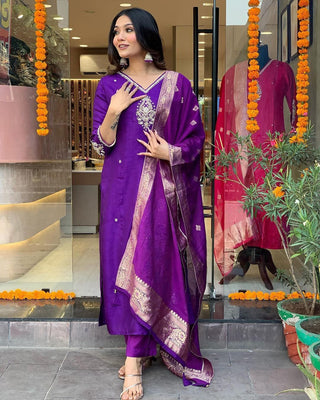 indian-women-gown-cotton-silk-mirror-purple