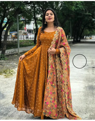 2-3 Days Delivery! Dresses For Women Party Wear Gown Kurtis Suit Georgette with Embroidery Maxi, Listing ID: 8970605625626