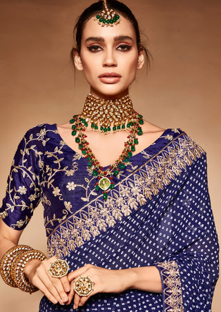 indian-women-saree-embroidery-border-blouse-blue