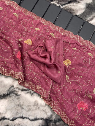 indian-women-tussar-silk-sarees-embroidery-jaal-pink