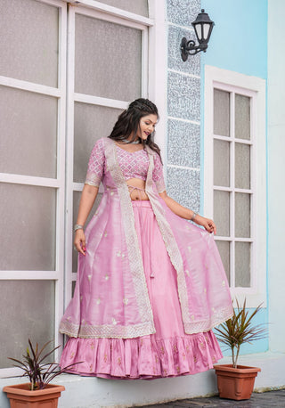 joya-silk-lehenga-choli-jacket-set-sequins-embroidery-work-color-pink-3