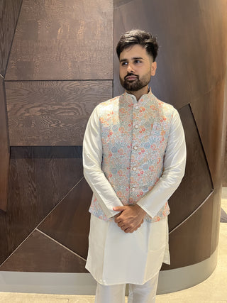 koti-kurta-pyjama-set-pure-cotton-with-jacquerd-color-b-2