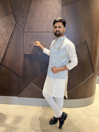 koti-kurta-pyjama-set-pure-cotton-with-jacquerd-color-d-1