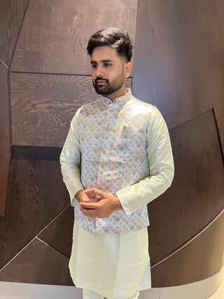 koti-kurta-pyjama-set-pure-cotton-with-jacquerd-color-e-3