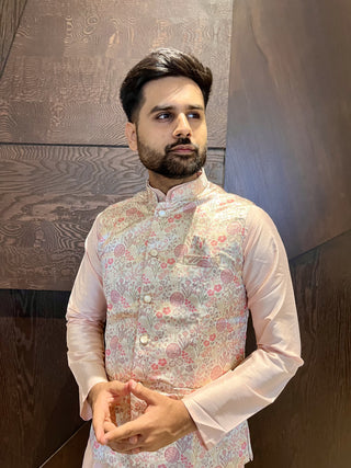koti-kurta-pyjama-set-pure-cotton-with-jacquerd-color-g-2
