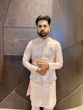 koti-kurta-pyjama-set-pure-cotton-with-jacquerd-color-g-3