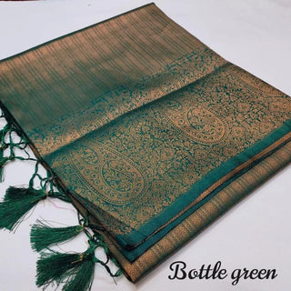 kuber-pattu-silk-saree-rich-pallu-color-bottle-green