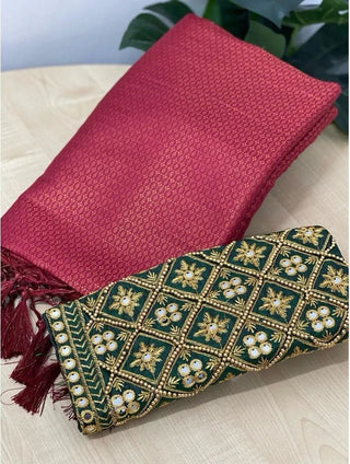 kuber-pattu-soft-silk-saree-jacquard-color-maroon